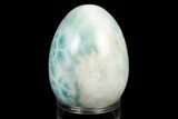 Stunning, Polished Larimar Egg - Dominican Republic #190203-1